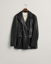 Regular Fit Leather Blazer