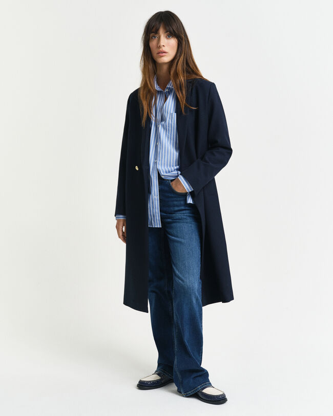 Relaxed fit ‑mitoitettu raidallinen Classic-popliinipaita