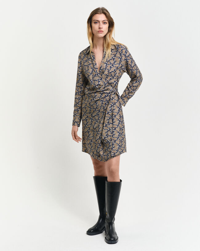 Kietaisumallinen Paisley-paitamekko