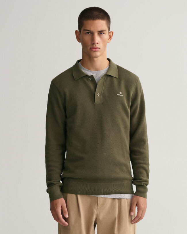 Puuvillapikeeneulepusero