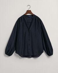 Relaxed fit ‑mitoitettu pusero puuvilla-silkkisekoitetta