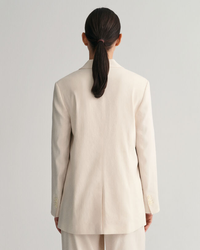 Regular fit ‑mitoitettu joustava pellavableiseri