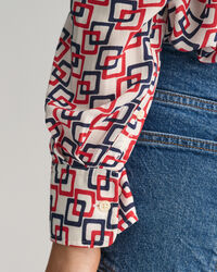 Relaxed fit ‑mitoitettu Geometric-printtipaita