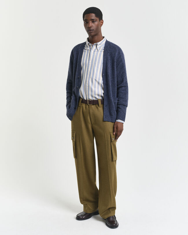 Villasekoitteinen mouliné-neuletakki