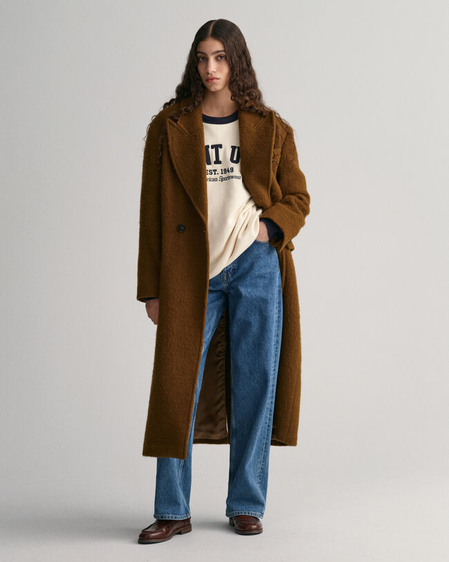 GANT USA ‑collegepaita, jossa py&ouml;re&auml; p&auml;&auml;ntie