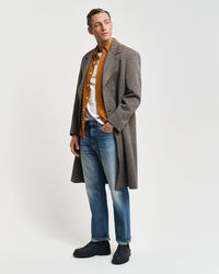 Relaxed&nbsp;fit ‑mitoitettu kukonaskelkuvioinen paita