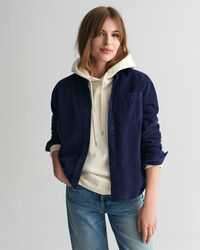 Regular fit ‑mitoitettu vakosamettipaita