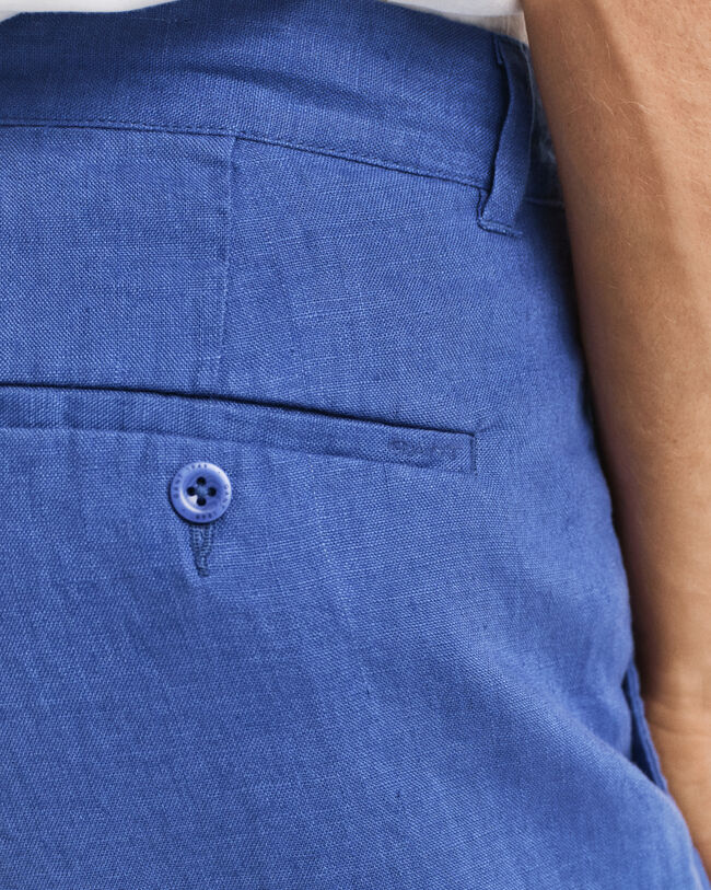 Relaxed fit ‑mitoitetut kiristysnyörilliset pellavahousut