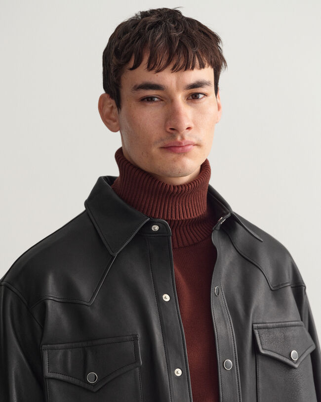 Relaxed fit ‑mitoitettu Rodeo-nahkapaita