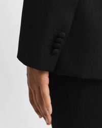 Regular fit ‑mitoitettu villasekoitteinen smokkibleiseri