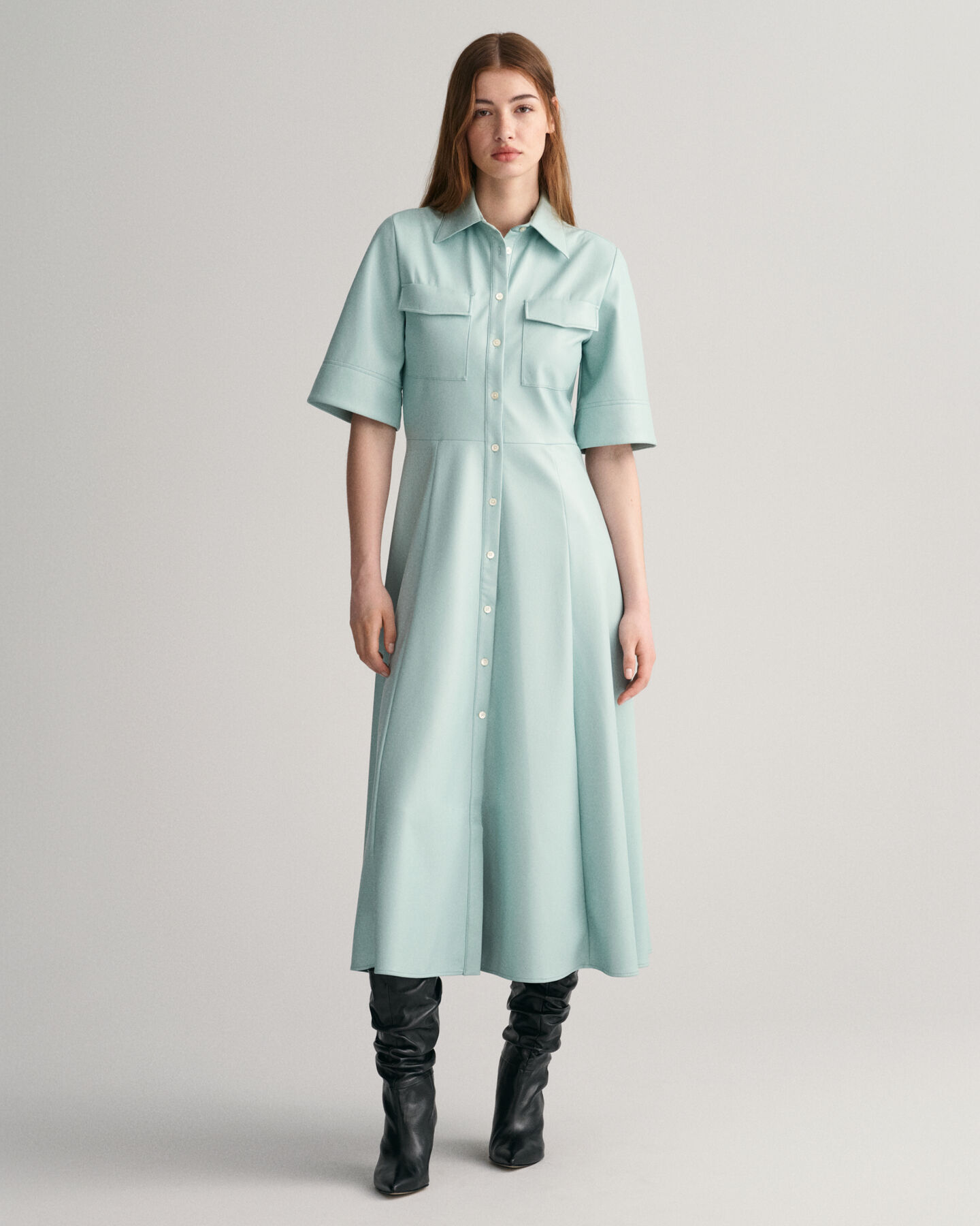 Tekonahkainen paitamekko