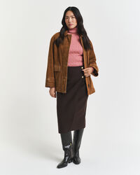 Joustopuuvillainen palmikkopooloneule