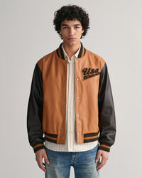 Nahkainen GANT Varsity Jacket