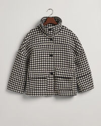 Lyhyt Houndstooth-takki