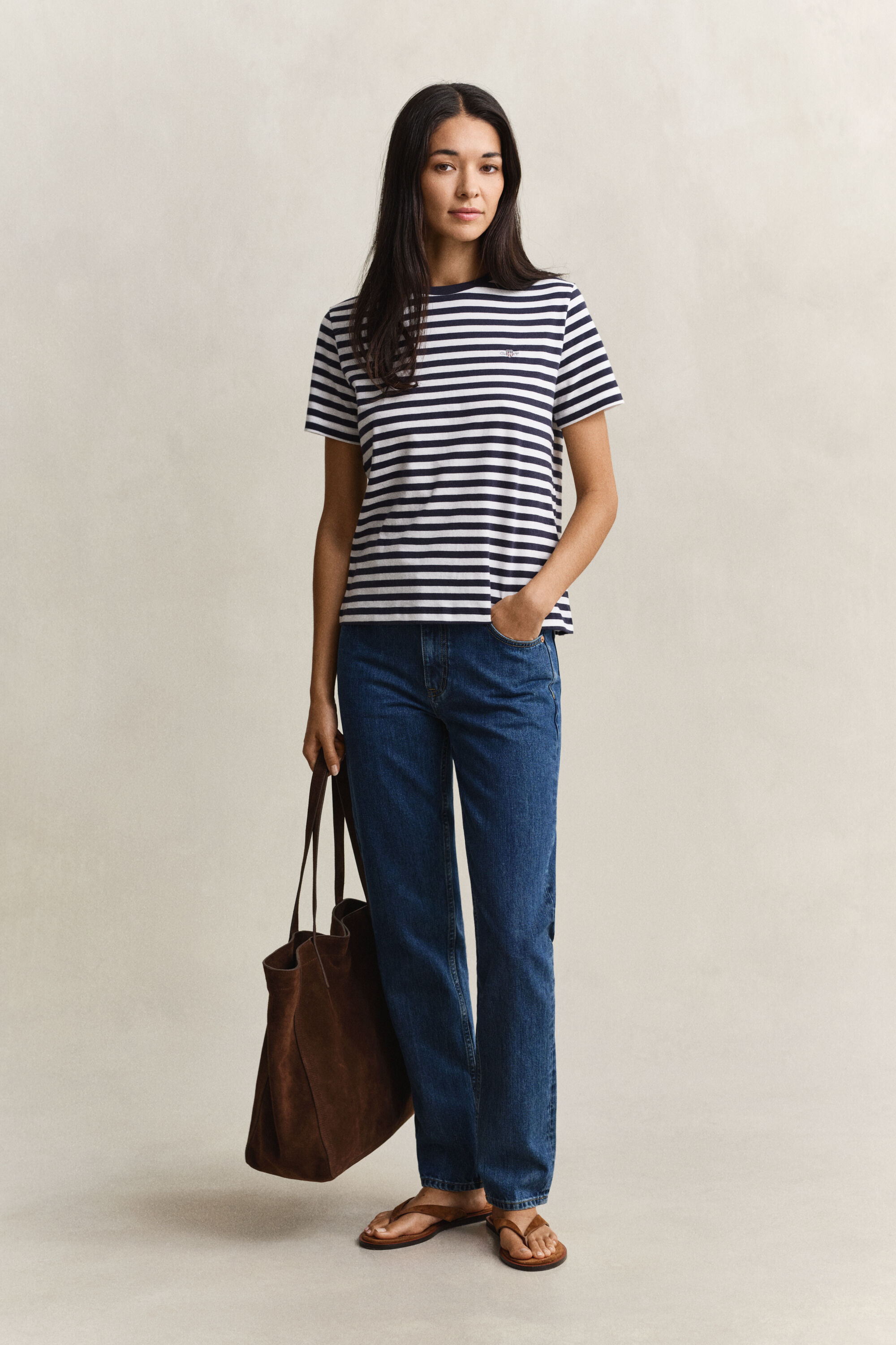 Raidallinen Shield‑t-paita