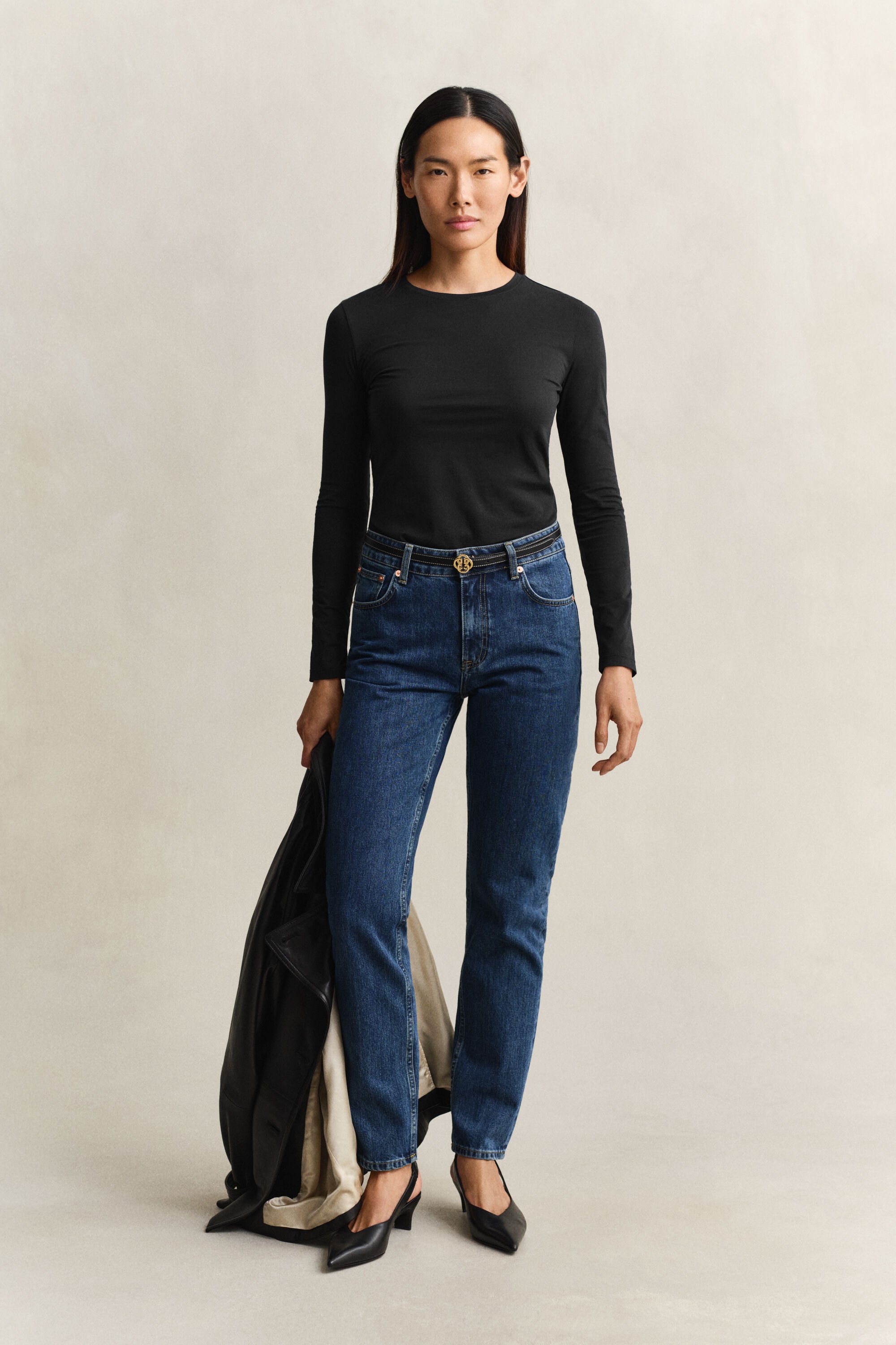 Pitkähihainen puuvilla-t‑paita