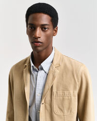 Relaxed fit ‑mitoitettu kanvaasibleiseri