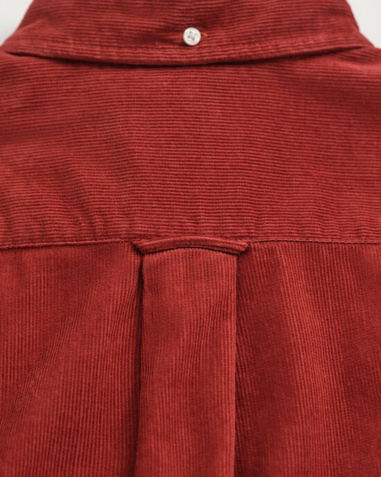 Regular fit ‑mitoitettu vakosamettipaita