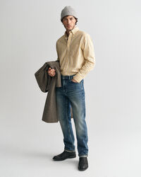 Regular fit ‑mitoitettu raidallinen Archive-oxford-paita