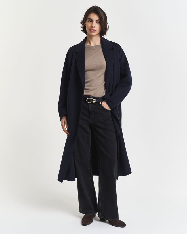 Ohut merinovillaneule, pyöreä pääntie