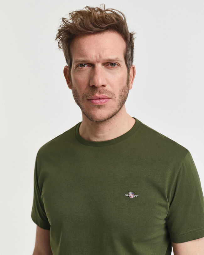 Regular fit ‑mitoitettu Shield-t‑paita