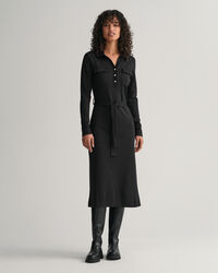 Slim&nbsp;fit ‑mitoitettu jerseypikeemekko