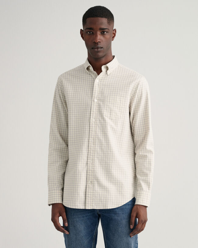 Regular&nbsp;fit ‑mitoitettu Jasp&eacute; Gingham ‑paita