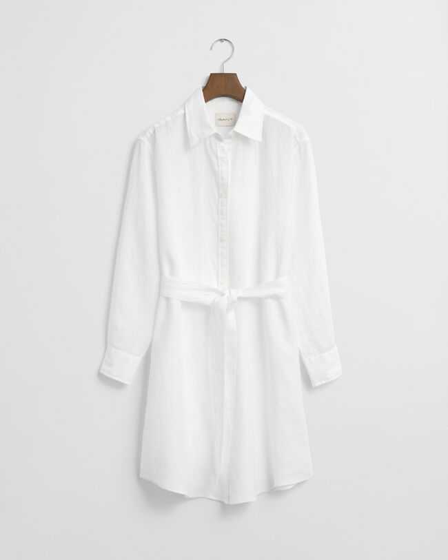 Pellavapaitamekko ja vyö