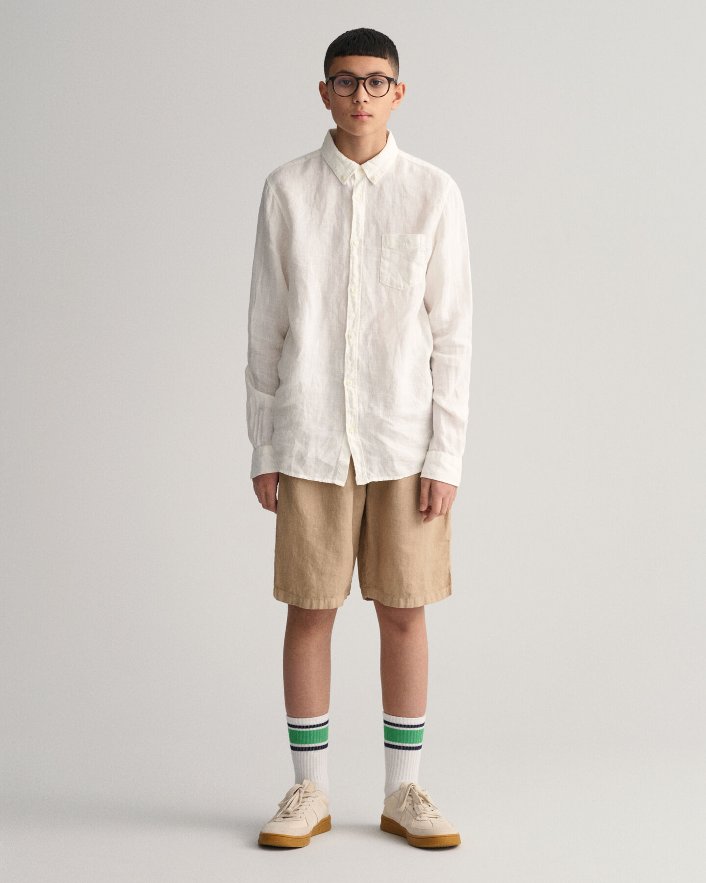 Teens-malliston pellavashortsit