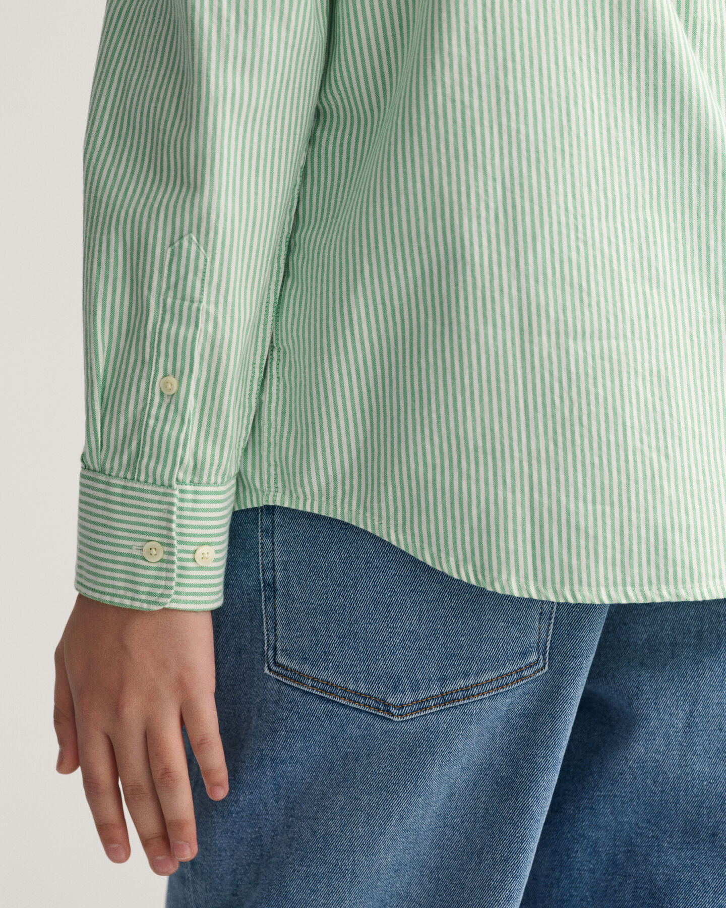 Teen Boys -malliston raidallinen oxford-paita