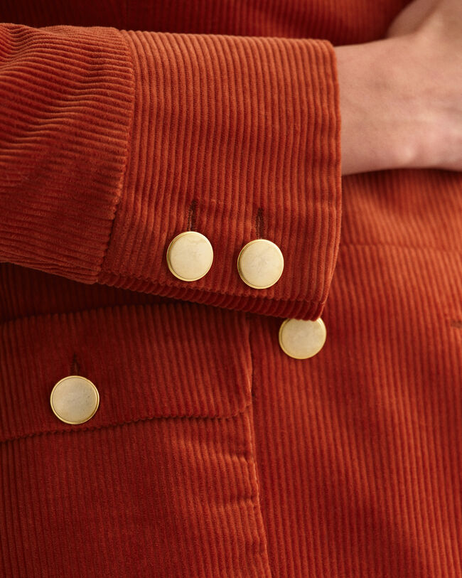 Slim fit ‑mitoitettu vakosamettibleiseri