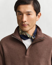 Kevyt Sacker Rib ‑collegepaita, vetoketjukaulus