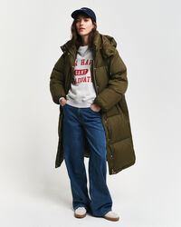 Kokopitkä untuvatakki