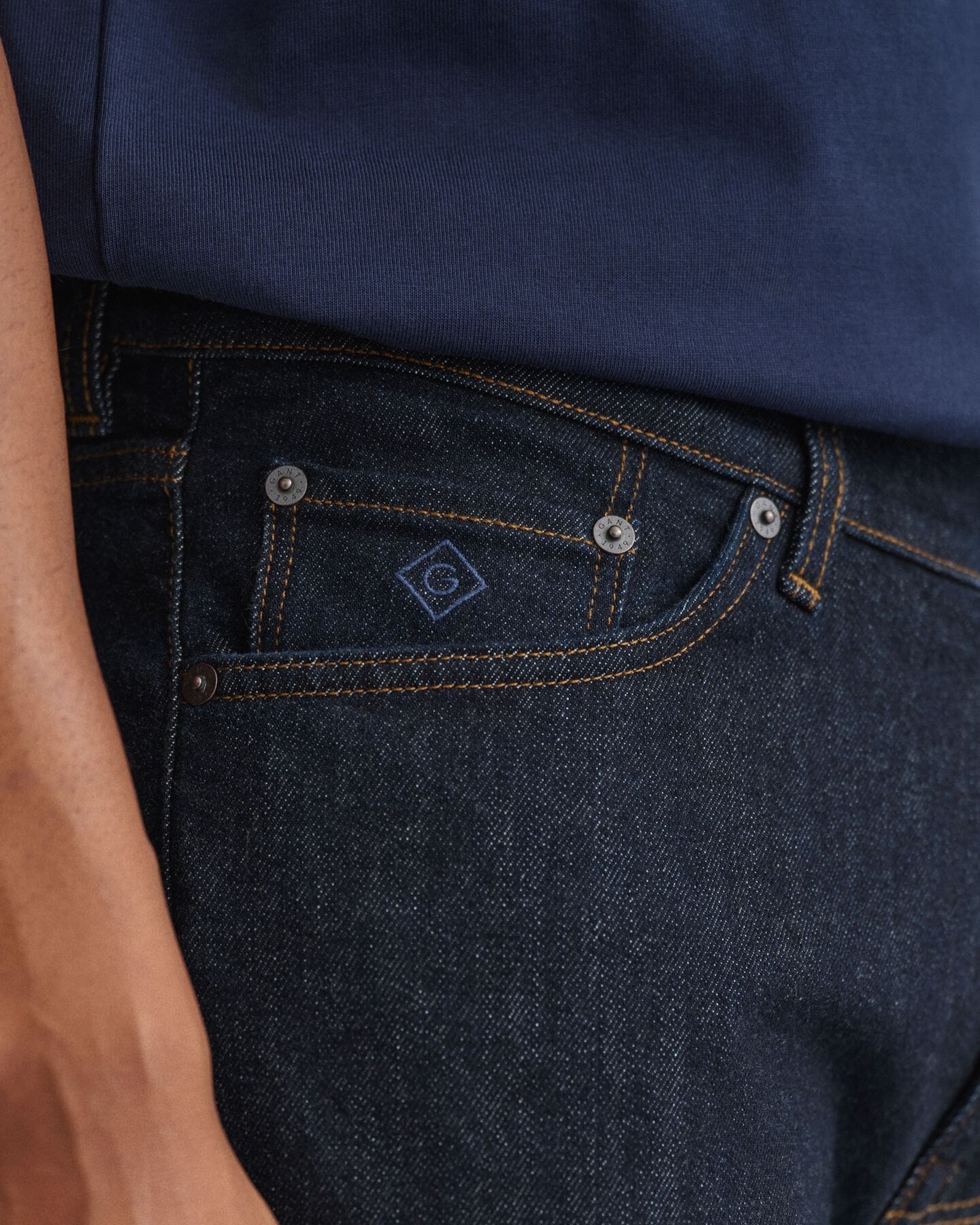 Slim fit ‑mitoitetut Hayes-farkut