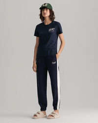 Moniväriset collegehousut