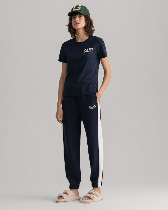 Moniväriset collegehousut