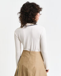 Pitkähihainen pikeepaita joustinneuletta