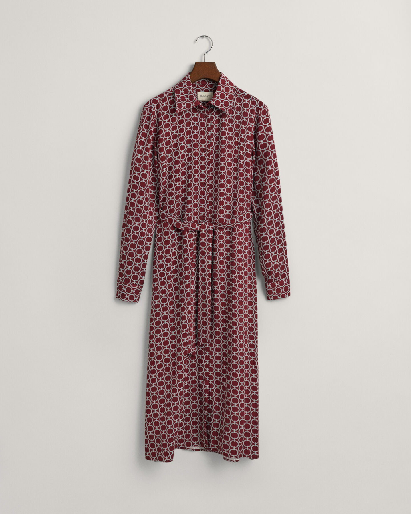 Slim fit ‑mitoitettu geometrisesti kuvioitu paitamekko