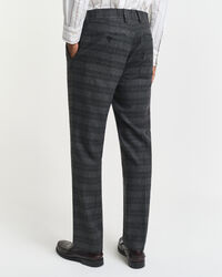 Slim fit ‑mitoitetut Glen Check ‑puvunhousut