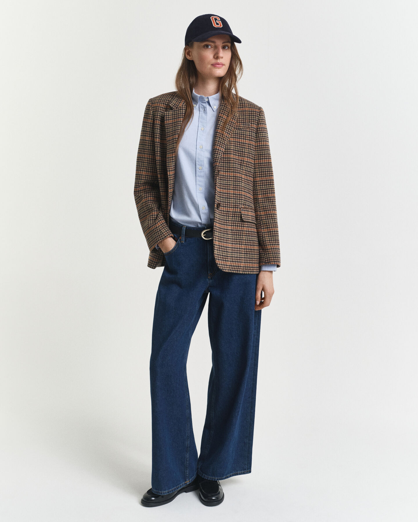 Regular fit ‑mitoitettu klassinen oxford-paita