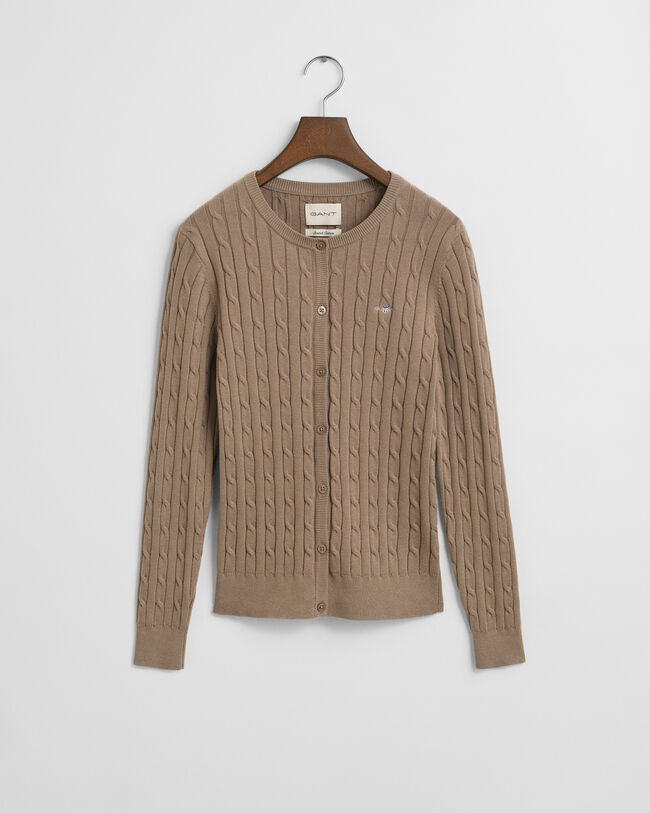 Joustopuuvillainen Shield-palmikkoneuletakki