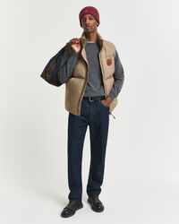 Ohut lampaanvillaneule, pyöreä pääntie