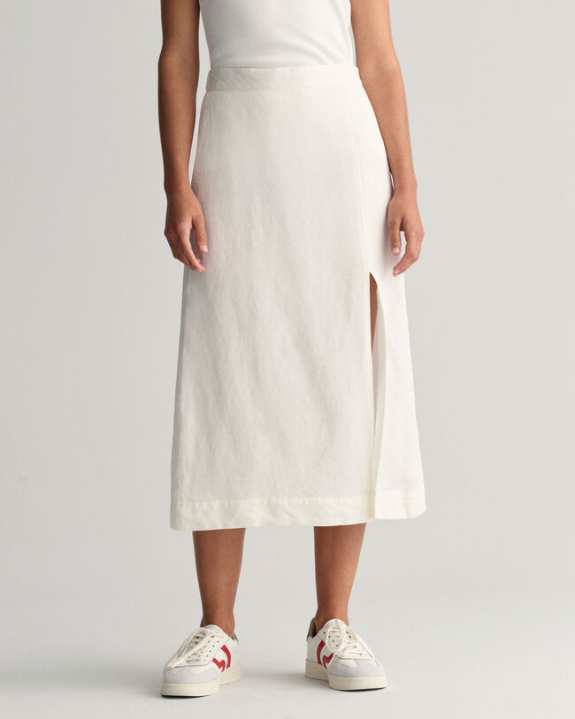 Pellavasekoitteinen midihame