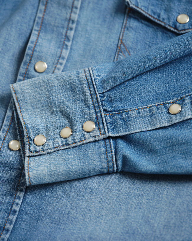 Wrangler x GANT ‑malliston relaxed fit ‑mitoitettu Western-farkkupaita