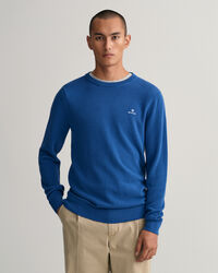 Puuvillapikeeneulepusero, py&ouml;re&auml; p&auml;&auml;ntie