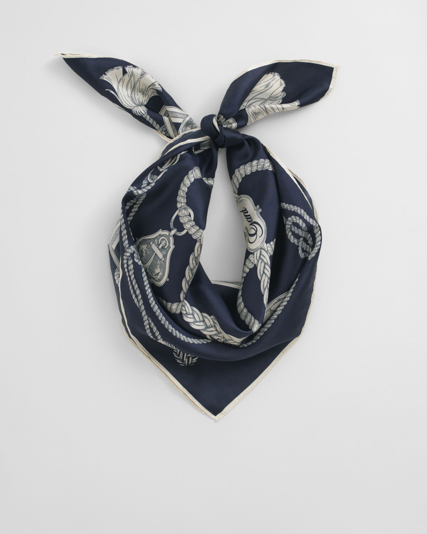 Printtikuvioitu Sailing-silkkihuivi