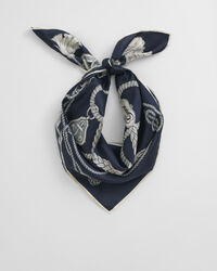 Printtikuvioitu Sailing-silkkihuivi