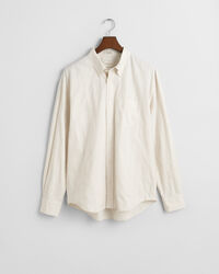 Relaxed&nbsp;fit ‑mitoitettu kohopintainen raitapaita