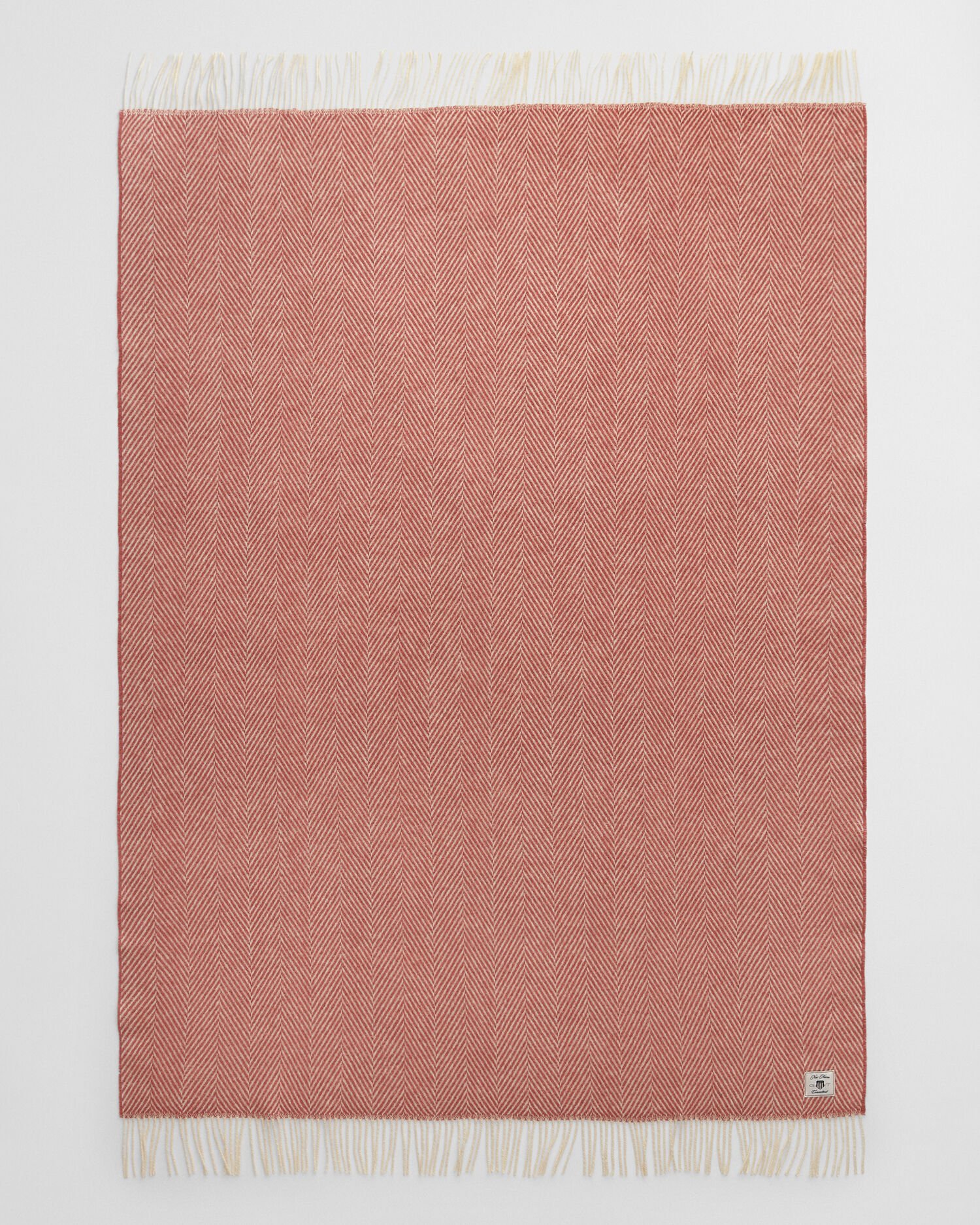 Kalanruotokuvioinen villainen torkkupeitto