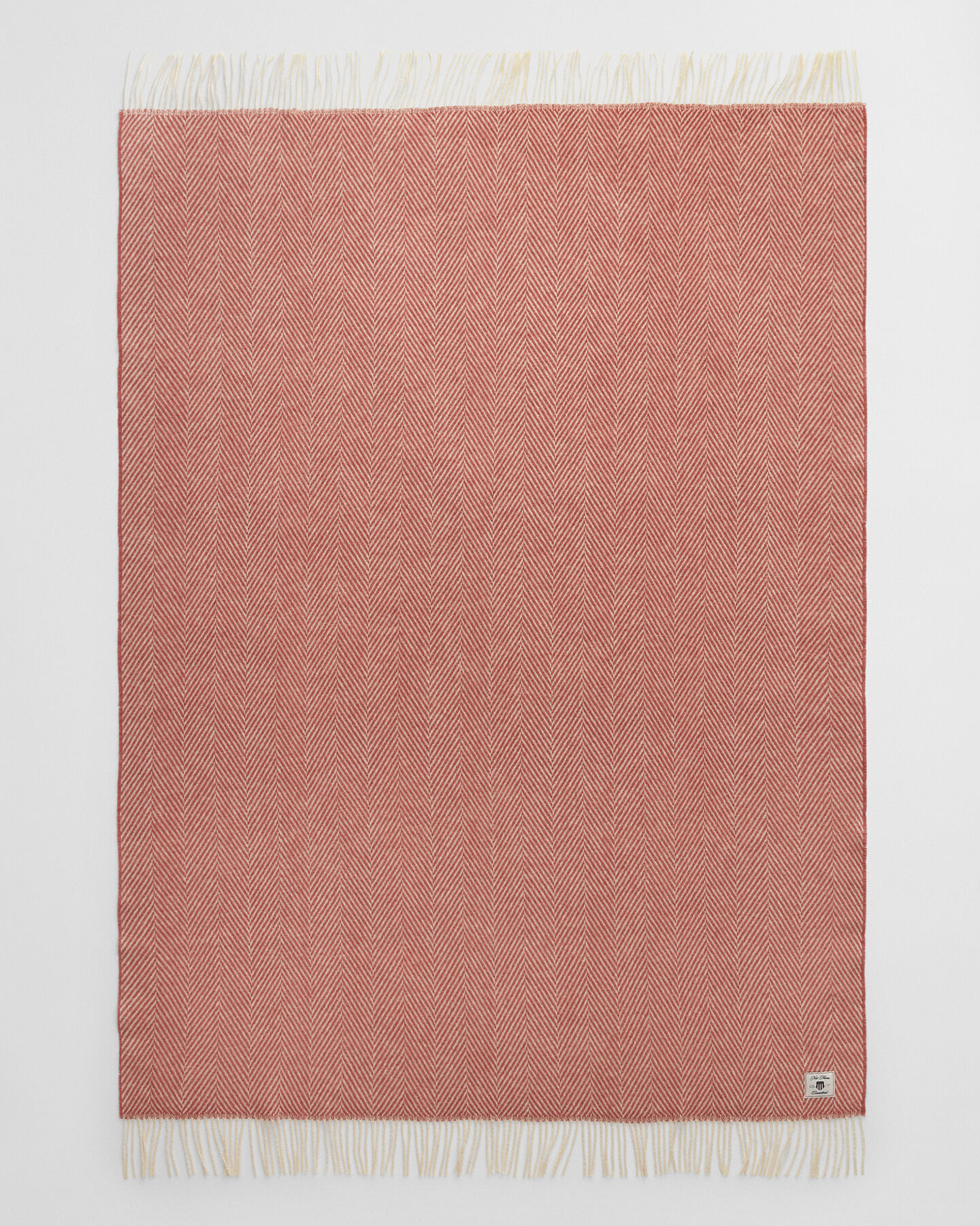 Kalanruotokuvioinen villainen torkkupeitto